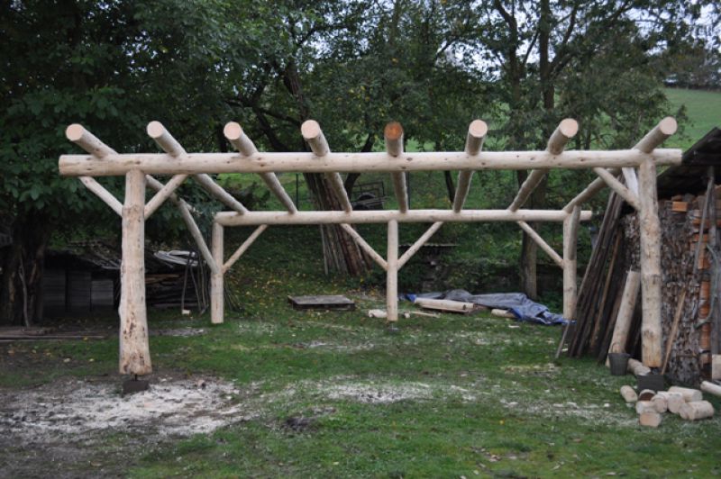 Srubová pergola