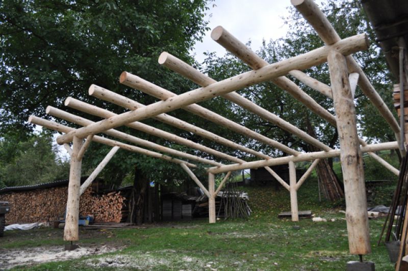 Srubová pergola