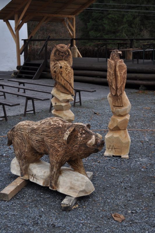 Realizace soch na naučnou stezku pro Lesy města Brna