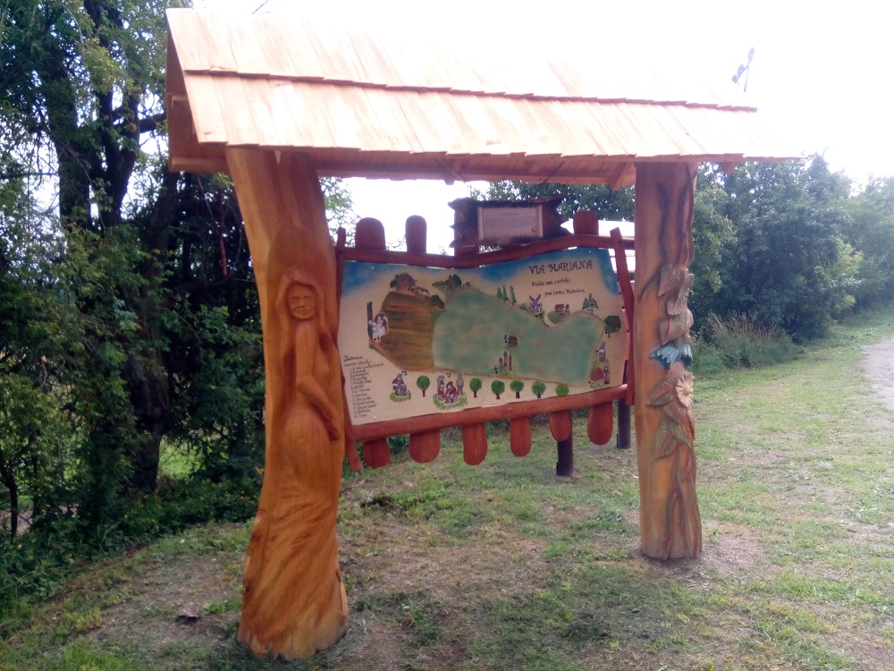 Vstupní cedule naučné stezky