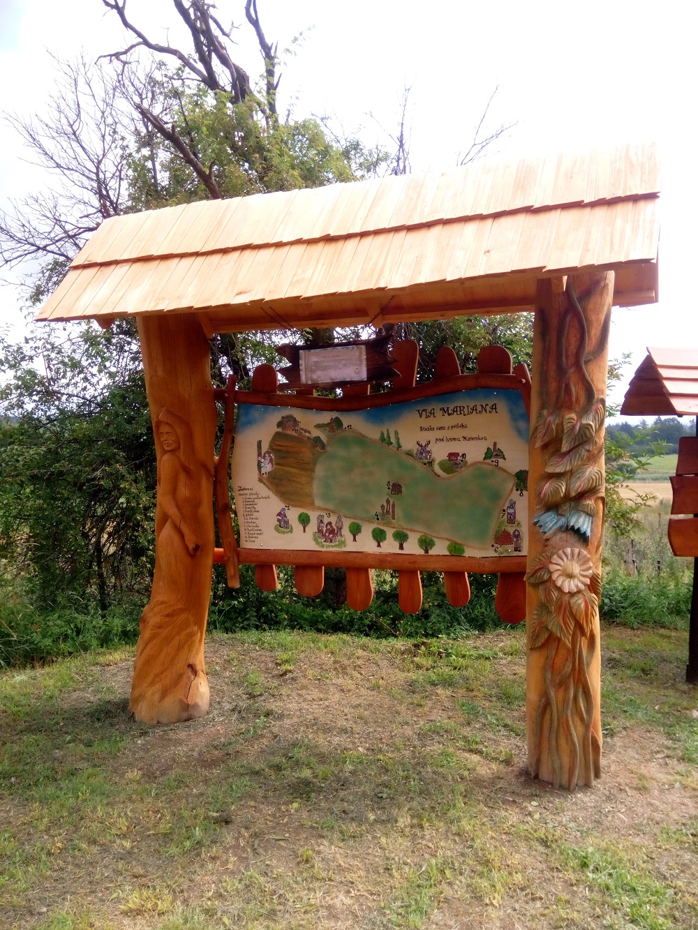 Vstupní cedule naučné stezky