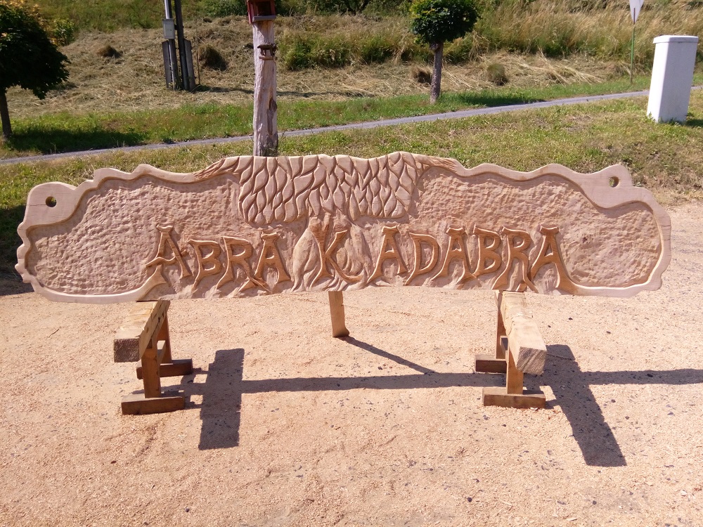 Oboustranná cedule na ranč